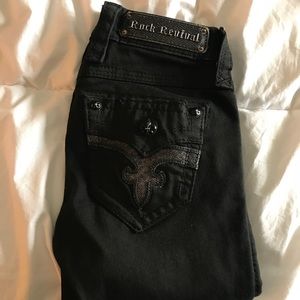 Black rock revival denim size 24/30